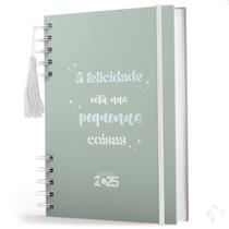 Agenda Coleção Frases Felicidade Cor Verde Com Capa Dura Agenda Coleção Frases Felicidade Cor Verde Com Capa Dura