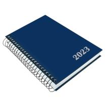 Agenda Comercial Diária Azul Espiral 2023 Lorigraf