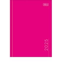 Agenda costurado 2025 diaria pepper rosa tilibra