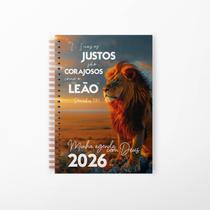Agenda Cristã 2026 - Minha Agenda com Deus - Leão Judá