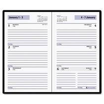 Agenda de bolso semanal DayMinder SK4800, preta, 2016