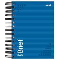 agenda diaria 2022 brief case azul 184 paginas pronta entrega