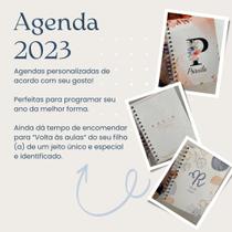 Agenda diaria 2023 - capa mdf personalizavel - ARUÃ SERVIÇOS PREMIUM