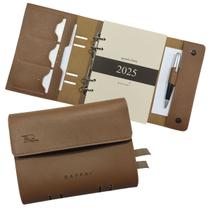 Agenda Diária 2025 157-R Personalizada Raffai Couros