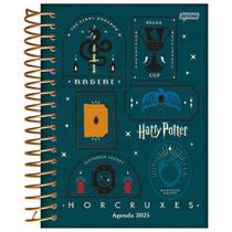 Agenda Diária 2025 Espiral Harry Potter Horcruxes Jandaia