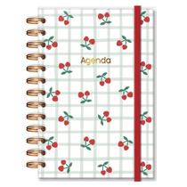 Agenda Diária 2026 Fina Ideia Cereja 11,816,8 cm Capa Protetora 168 Folhas