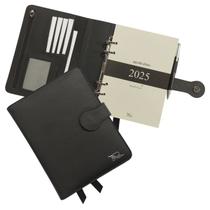 Agenda Diária Couro 2025 125-R Personalizada Raffai Couros