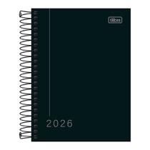 Agenda Diária Pepper Espiral 2026 - Preto - Tilibra