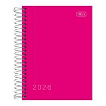 Agenda Diária Pepper Espiral 2026 - Rosa - Tilibra
