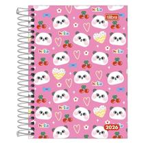 Agenda Diária Pepper Feminina 2026 - Panda - Tilibra