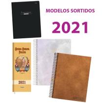 Agenda Diversa Modelos Sortidos 2021 - Pacote com 5 Unidades