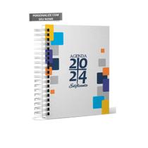 Agenda Edificante Branco/Quadros Color - luhcustom