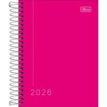 Agenda Escolar 2026 Capa Dura Espiral Pepper Rosa - Tilibra
