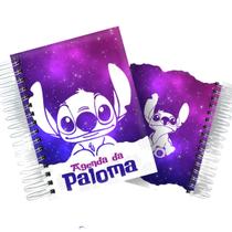 Agenda Escolar Luxo Stitch Personalizada Estudos Provas Faltas Calendário Lilo & Stitch Alien - Art Paper da Bá