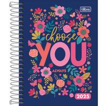 Agenda Espiral 2025 D+ Feminina M4 176 Folhas 11,7 x 16,4cm Tilibra