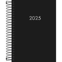 Agenda espiral 2025 diaria napoli preto tilibra