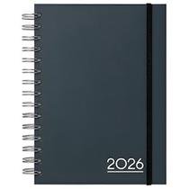 Agenda Espiral 2026 Masculina Unissex Preta Social Win Paper 320 Páginas 11x15cm Pequena