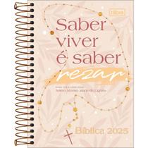 Agenda Espiral Bíblica Diária Católica 2025 Tilibra 12x18cm