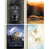 Agenda Espiral Capa Dura Louvor 2026 - 14x20cm - Capas Sortidas - Tilibra Agenda Espiral Capa Dura Louvor 2026 - 14x20cm - Capas Sortidas - Tilibra