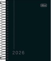 Agenda Espiral Diária 11,7 x 16,4 cm Pepper Preta 2026 Tilibra 9694 Agenda Espiral Diária 11,7 x 16,4 cm Pepper Preta 2026 Tilibra 9694
