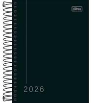 Agenda Espiral Diária 11,7 x 16,4 cm Pepper Preta 2026