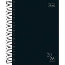 Agenda Espiral Diária 129 x 187 cm Spice Preta 2026 Agenda Espiral Diária 129 x 187 cm Spice Preta 2026