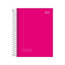 Agenda Espiral Diária Pepper Rosa M4 2026 - Tilibra 291099
