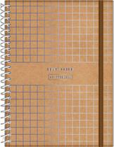 Agenda espiral free planner permanente cd 242x150mm 192pgs kraft gold jandaia