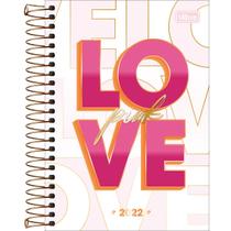 Agenda Espiral LOVE PINK 2022 M6 - TILIBRA