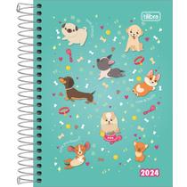 Agenda espiral Pepper feminina M4 2024 Planejamento Tilibra