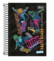 Agenda Espiral Spice 2026 Diária 12,9 x 18,7 cm M5 Masculina 160F - SKATE - Tilibra Agenda Espiral Spice 2026 Diária 12,9 x 18,7 cm M5 Masculina 160F - SKATE - Tilibra