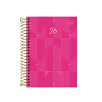 Agenda Espiral Spot Feminina M5 2026 Rosa - Tilibra
