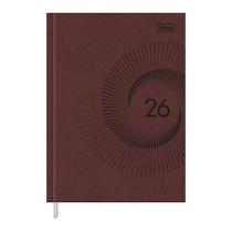 Agenda Executiva Costurada Master Prátika 2026 - Vinho - Tilibra