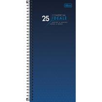 Agenda Executiva Espiral 2025 Comercial Ideale 11,9 x 27,5cm para Planejamento Diário Uso Profissional