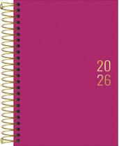 Agenda Executiva Espiral Diária 12,9 x 18,7 cm Napoli Rosa 2026 Tilibra 5538 Agenda Executiva Espiral Diária 12,9 x 18,7 cm Napoli Rosa 2026 Tilibra 5538