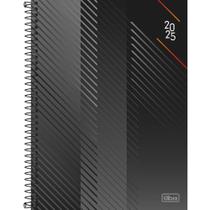 Agenda Executiva Espiral Diária 20 x 27,5 cm Spot 2025 - Preto E Vermelho - Sortido