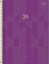 Agenda Executiva Espiral Diária 20 x 27,5 cm Spot 2026 Tilibra 8871 Cor: Roxo