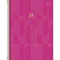 Agenda Executiva Espiral Diária 20 x 27,5 cm Spot Feminina 2026 - Rosa - Sortido