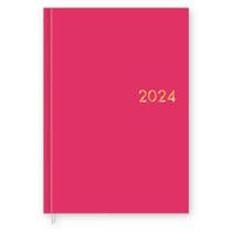 Agenda Executiva Napoli 2024 Rosa Tilibra costurada capa dura 176 folhas