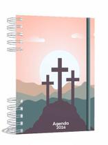 Agenda Gospel Cristã 2024 - Calvário - A5 2024 - Um Versículo em Todos os Dias