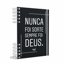 Agenda Gospel Cristã 2024 Datada - Nunca Foi Sorte Sempre Foi Deus - A5 2024
