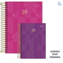Agenda M9 Spot Feminina Espiral 2026 - Tilibra
