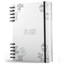 Agenda Organização Anual Capa Dura Coleção Minimalist Cactos