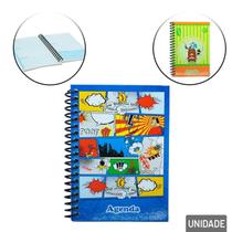Agenda Permanente 128 FL Espiral Estampas - Tudo em Caixa