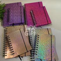 Agenda Permanente Colorida com Glitter A5 e A6 - Win Paper / WX Gift