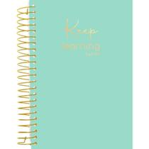 Agenda Permanente Keep Espiral 140X200MM 160 Folhas Verde KIT