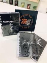 Agenda Permanente Preta Gratidão - Jesus - Fé - Store Vida