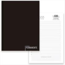 Agenda permanente São Domingos preta 142x207mm 192 folhas