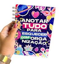 Agenda Personalizada 20x14,5cm Anual 2025 Anotar Tudo Para Esquecer com Organização