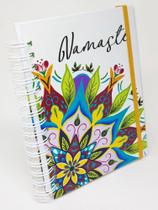 Agenda Personalizada Decorativa Namastê Mandala Cores Capa Dura Lembrança Diária Comercial Espiral Diário Permanente - ColoriCasa